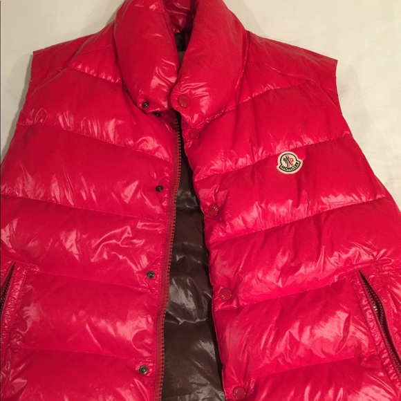 Moncler Jackets & Blazers - Men’s red Moncler vest jacket sz L